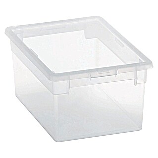 BAUHAUS Caja de almacenaje Light Box (L x An x Al: 28 x 29,3 x 13,2 cm, Plástico, Transparente)