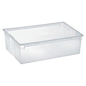 BAUHAUS Caja de almacenaje Light Box (L x An x Al: 39,6 x 57,8 x 18,5 cm, Plástico, Transparente, 36 l) | BAUHAUS