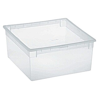 BAUHAUS Caja de almacenaje Light Box (L x An x Al: 39,6 x 37,8 x 18,5 cm, Plástico, Transparente)