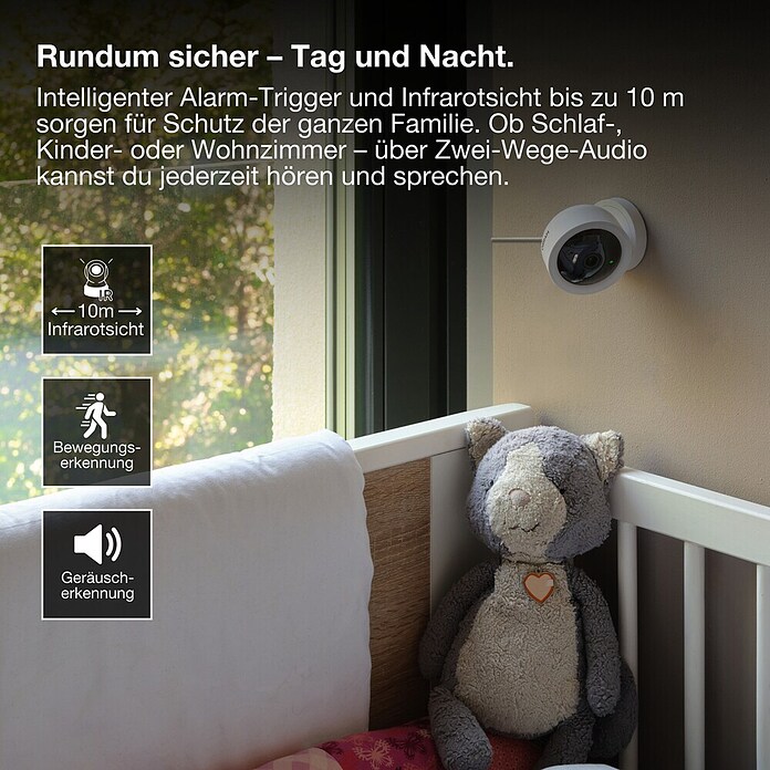 Osram Smart+ Überwachungskamera Fixed (Passend für: Alarmsystem, Smart Home System) | BAUHAUS