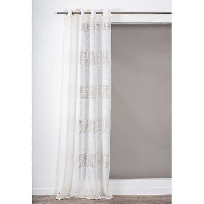 Visillo para ventana Grace (An x Al: 140 x 260 cm, 100% poliéster, Blanco) | BAUHAUS