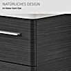 Modern 3.0 Waschtischunterschrank (49 x 76 x 42 cm, 2 Schubkästen, Darkoak, Matt)