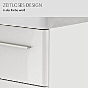 Modern 3.0 Waschtischunterschrank (49 x 56 x 42 cm, 2 Schubkästen, Weiß, Hochglanz)