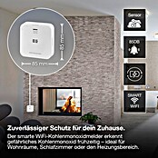 Ledvance Smart+ WiFi Kohlenmonoxidmelder (L x B x H: 8,5 x 2,73 x 8,5 cm, Batterielaufzeit: 5 Jahre) | BAUHAUS
