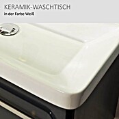 Modern 3.0 Einbauwaschbecken (80 x 46 cm, Keramik, Weiß)