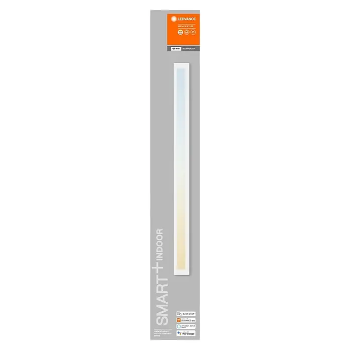 Ledvance Smart+ WiFi LED-Panel Cabinet - L x B x H: 50 x 3,8 x 0,8 cm, 9 W - Weißes rechteckiges LEDVANCE Smart-Unterschranklicht, WiFi-fähig, dimmbar, mit einstellbarer Weißlichtfarbe.