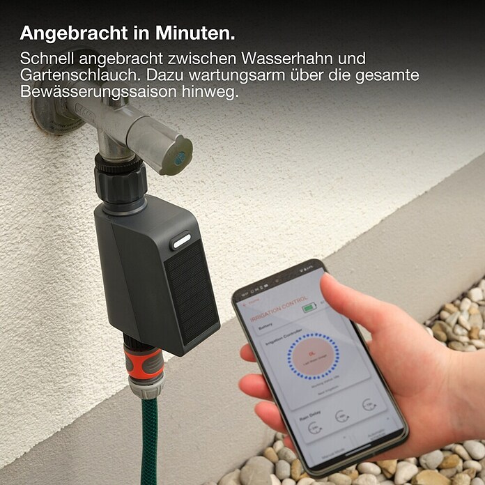 Osram Smart+ Bewässerungssteuerung (Batteriebetrieben, Passend für: Bewässerungssteuerung, Smart Home System, 1 & ¾ Zoll Wasserhahn) | BAUHAUS