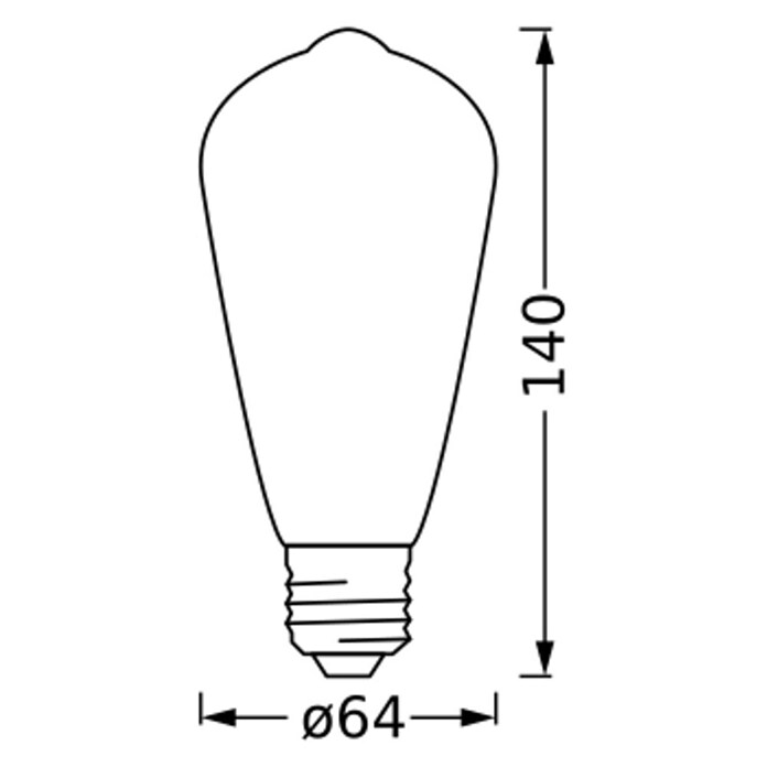 Ledvance Smart+ WiFi LED žarulja Edison  (E27, RGB, 300 lm, 30 W) | BAUHAUS