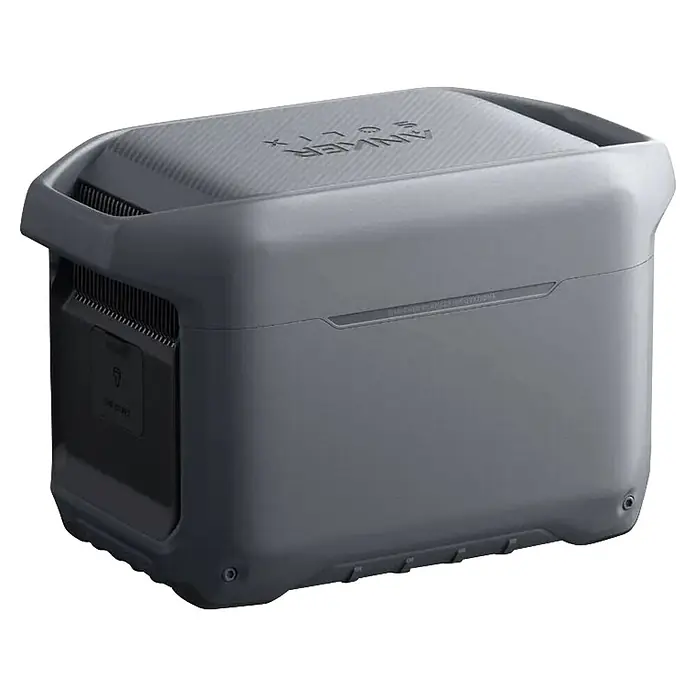 Anker Solix Powerstation SOLIX C1000 GEN2 - 1.024 Wh - Graue tragbare Powerstation mit integrierten Griffen und texturierter Oberseite.
