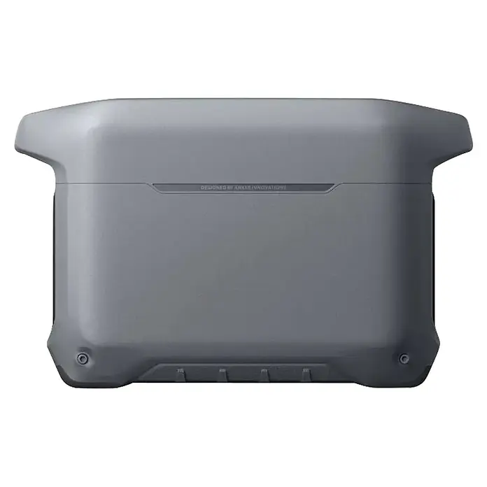 Anker Solix Powerstation SOLIX C1000 GEN2 - 1.024 Wh - Graue, tragbare Powerstation „DESIGNED BY ANKER INNOVATIONS“, robustes, rechteckiges Design mit abgerundeten Kanten und Füßen.