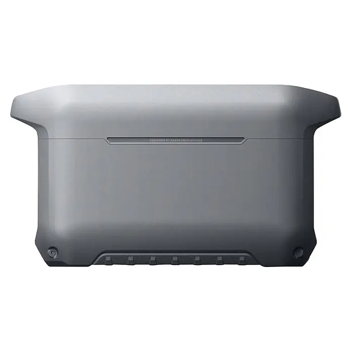 Anker Solix Powerstation C2000 Gen 2 - 2.048 Wh - Graue Anker Powerstation mit texturierter Unterseite und abgerundetem Design.
