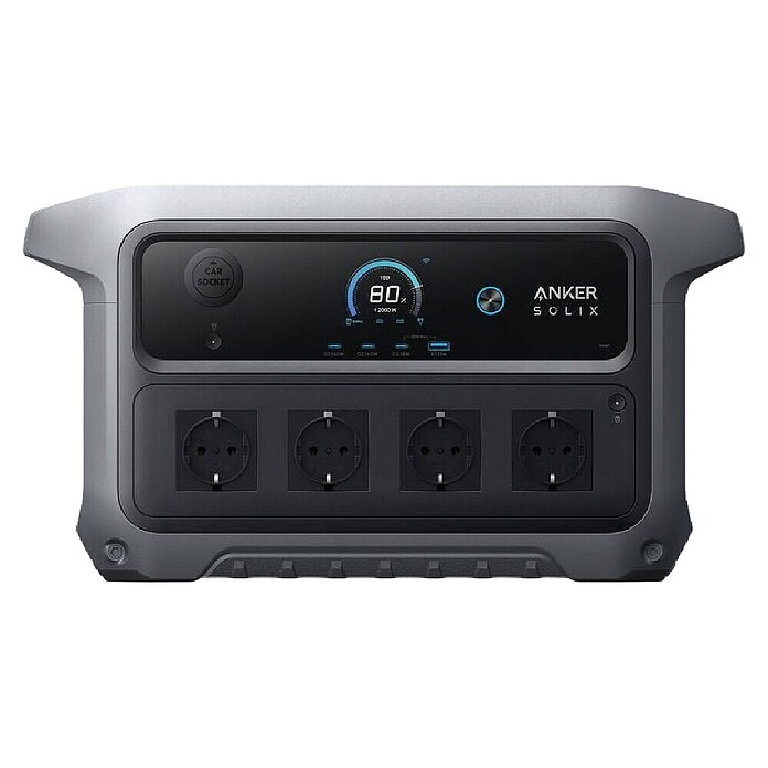 Anker Solix Prijenosna energetska stanica C2000  (2.048 Wh, Crna) | BAUHAUS