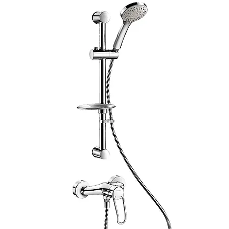 Delabie  Duschsystem Delabie Duschsystem mit Einhebelmischer 2539S, Standard S-Anschlüsse