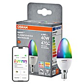 Ledvance Smart+ WiFi Smart-LED-Lampe Candle (E14, Dimmbar, RGBW, 470 lm, 5 W) | BAUHAUS