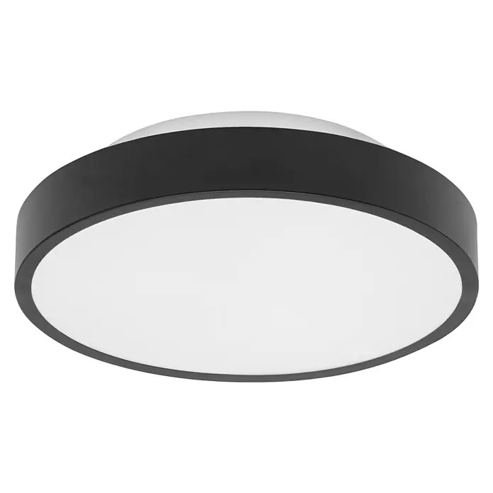 Ledvance LED-Deckenleuchte rund - 28 W, Ø x H: 35 x 9 cm, Schwarz, RGBW - Runde schwarze und weiße Deckenleuchte mit modernem Design.