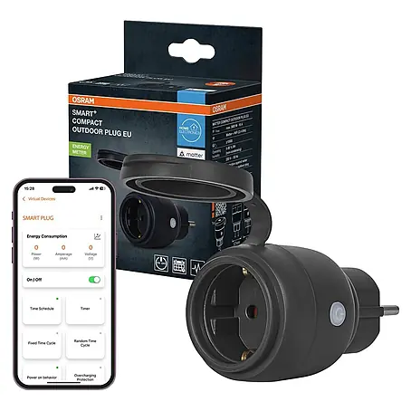 Osram  Smart-Steckdose mit Deckel matter