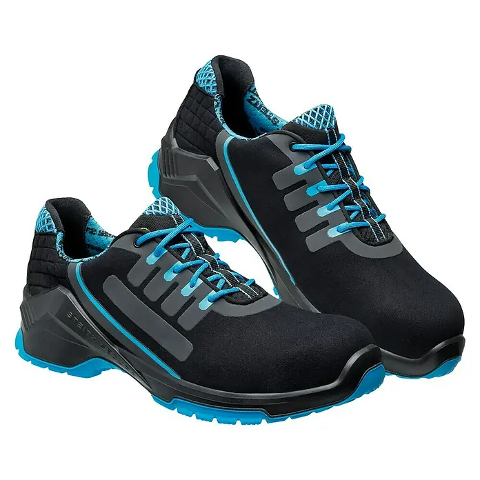 Steitz Secura Sicherheitshalbschuh VD PRO 1500 SF - Schuhgröße: 41, S3 - Schwarze und blaue Sicherheitsschuhe der Marke Steitz Secura, die für optimalen Schutz und Komfort am Arbeitsplatz entwickelt wurden.