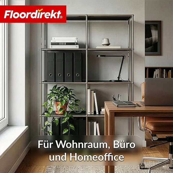 Floordirekt Metallregal Concept Epure MK-015 Schwarz - H x B x T: 118 x 78 x 40 cm, Anzahl Böden: 5 Stk., Schrauben, Schwarz - Vielseitiges Metallregal mit schwarzen Ablagen, ideal für Wohnraum, Büro oder Homeoffice.
