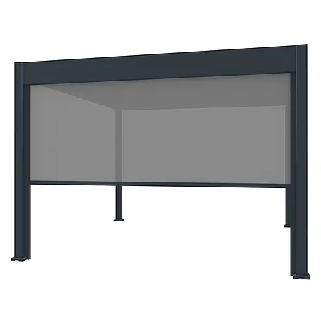 Weide  Pergola Sonnenrollo Anthrazit