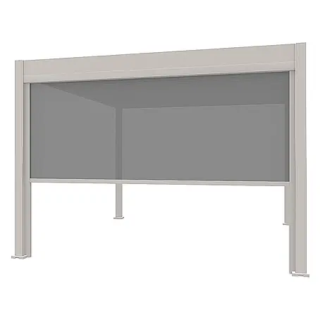 Weide  Pergola Sonnenrollo Seitenwand für Weide Pergola einstellbar Sand 2,65 Meter