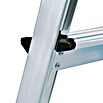 Krause Monto Stufen-Doppelleiter Dopplo (Arbeitshöhe: 2,4 m, Anzahl Tritte: 2 x 4 Stufen, Tiefe Stufen: 80 mm, Aluminium)