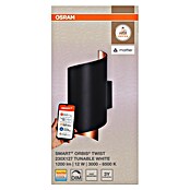 Ledvance Smart+ WiFi Aplique de pared LED Decor Twist (12 W, L x An x Al: 12,7 x 9,5 x 23 cm, Negro, Blanco cálido) | BAUHAUS