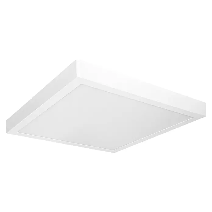 Ledvance LED-Deckenleuchte - 22 W, L x B x H: 40 x 40 x 3,7 cm, Mehrfarbig - Weißes, flaches, quadratisches LED-Aufbaupanel.