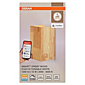 Ledvance Smart+ WiFi Aplique de pared LED DecorWood (12 W, L x An x Al: 11 x 11 x 21 cm, Madera, Blanco cálido) | BAUHAUS