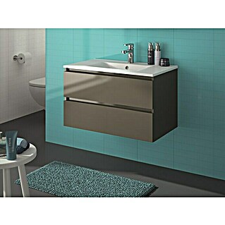 Allibert Badmöbel-Set Alma (80 cm, 2 -tlg., Asphalt, Seidenglanz)