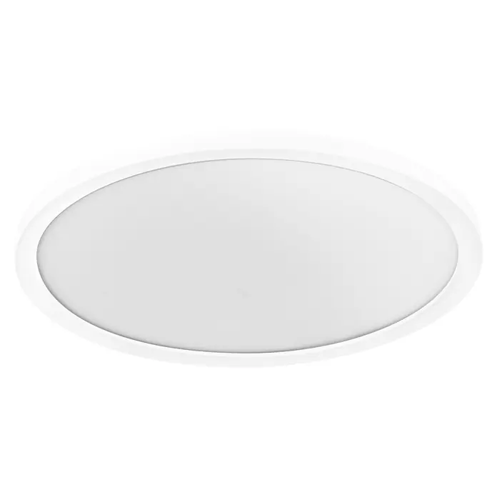 Ledvance Smart+ LED-Deckenleuchte rund - 25 W, Ø x H: 40 x 4,7 cm, Weiß, Mehrfarbig - Weißes ovales Einbau-LED-Deckenlicht.