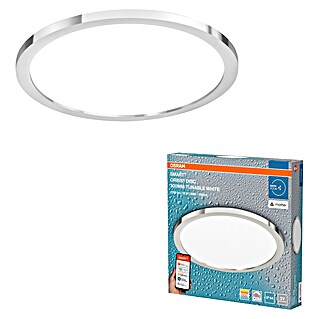 Ledvance Smart+ Plafón LED redondo Orbis (18 W, Ø x Al: 30 x 4,7 cm, Plata, Multicolor)