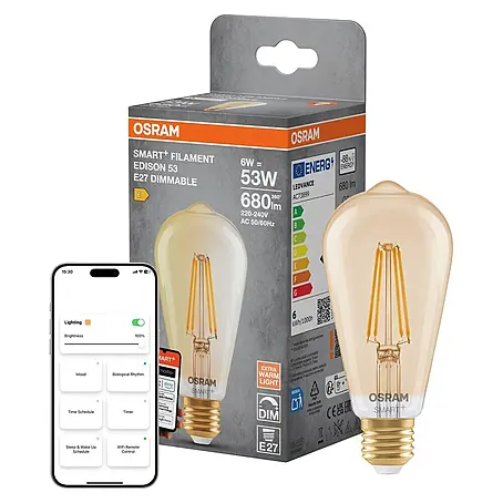 Osram Smart+ Smart-LED-Lampe Edison matter