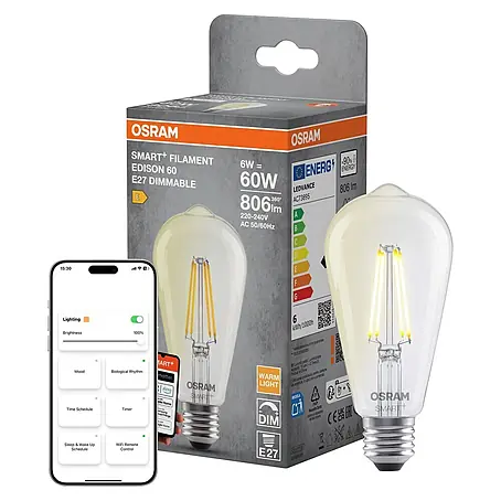 Osram Smart+ Smart-LED-Lampe Edison matter