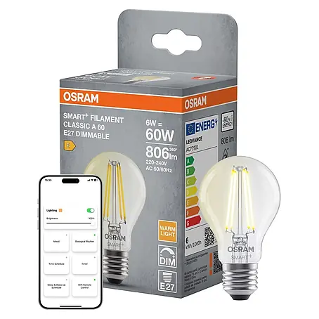 Osram Smart+ Smart-LED-Lampe Birne matter