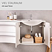 Camargue Wave Waschtischunterschrank (54 x 120 x 50 cm, Rechts, Darkoak, Matt)