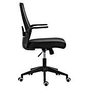 Silla de oficina Olivia (Negro, Reposabrazos) | BAUHAUS