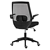 Silla de oficina Olivia (Negro, Reposabrazos) | BAUHAUS