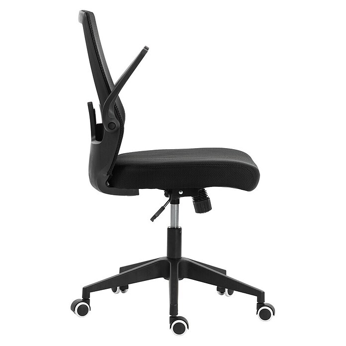 Silla de oficina Olivia (Negro, Reposabrazos) | BAUHAUS