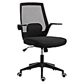 Silla de oficina Olivia (Negro, Reposabrazos) | BAUHAUS