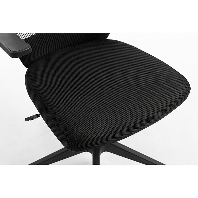 Silla de oficina Olivia (Negro, Reposabrazos) | BAUHAUS