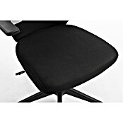 Silla de oficina Olivia (Negro, Reposabrazos) | BAUHAUS
