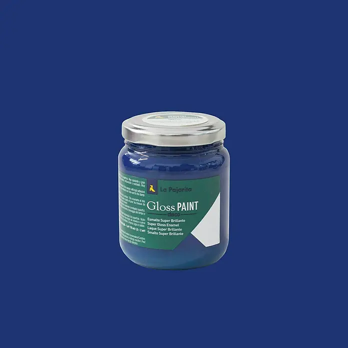 La Pajarita Pintura Gloss Paint ocean, 175 ml - Brillante - Un bote de La Pajarita Gloss Paint Deco, un producto de alta calidad para superficies brillantes y proyectos creativos.
