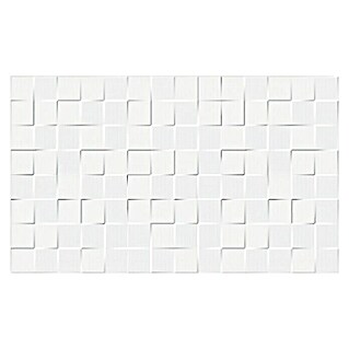 Revestimiento cerámico Kubik (33 x 55 cm, Blanco, Mate)
