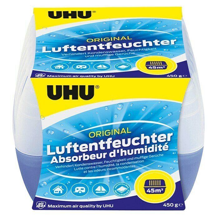 UHU Luftentfeuchter Originalpack450 g Front View