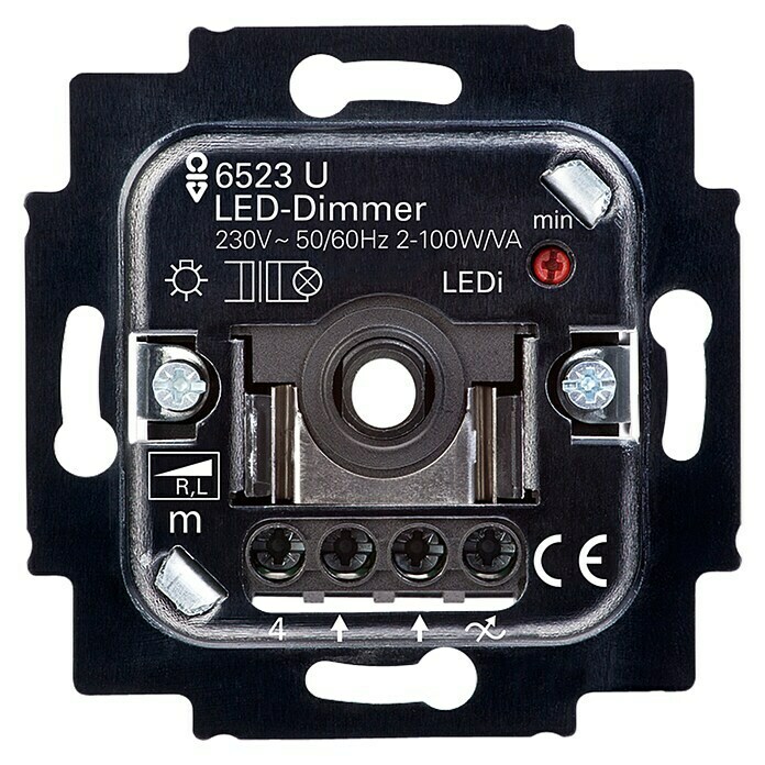 Busch-Jaeger LED-Dimmer2 W - 100 W, Unterputz Front View