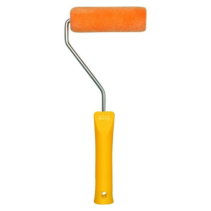 swingcolor Komfort Lackierroller (Breite Walze: 10 cm, Bügelstärke: 6 mm, Bügellänge: 15 cm, Orange)