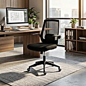 Silla de oficina Olivia (Negro, Reposabrazos) | BAUHAUS