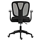 Silla de oficina Ana (Negro, Reposabrazos) | BAUHAUS