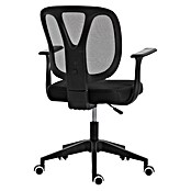 Silla de oficina Ana (Negro, Reposabrazos) | BAUHAUS