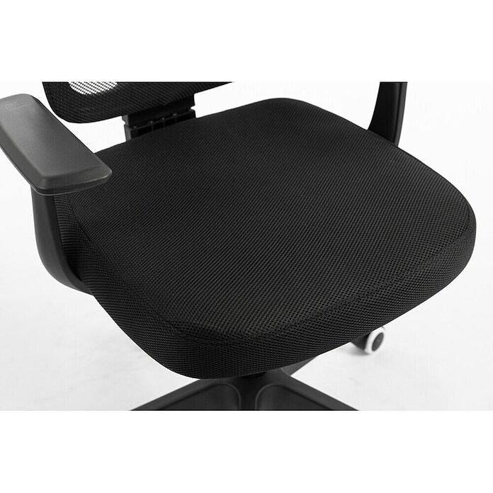 Silla de oficina Ana (Negro, Reposabrazos) | BAUHAUS